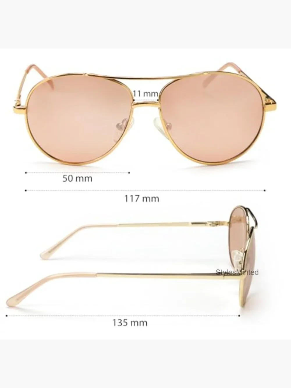 UV400 Protection Aviator Sunglasses for Kids with Hard Case